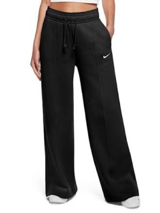 Nike Pants - Nike Palazzo Wide Leg Black Sweatpants W/ Pockets Womens Size Small CU6156-010